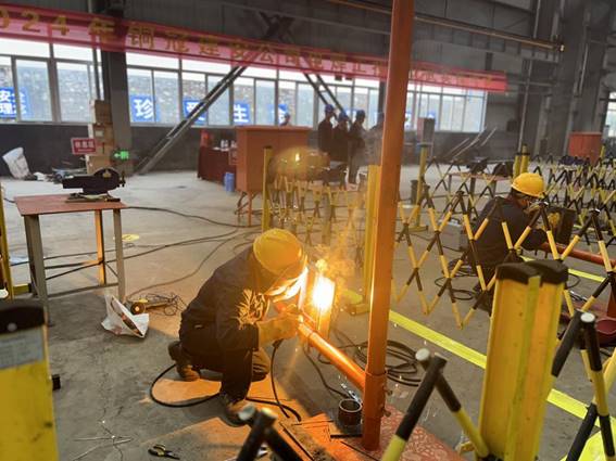 公司舉辦電焊工、電工技術(shù)比武